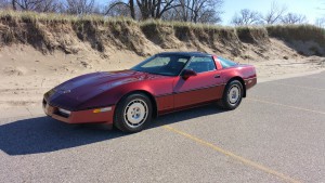 1986 Red Corvette Coupe